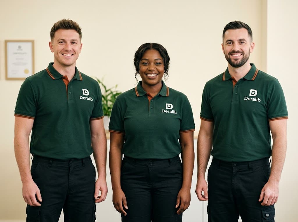 Techniciens en polo Deralib
